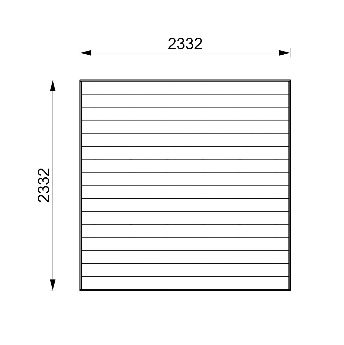 Deck Module: M2424 (approximately 2.4m x 2.4m)