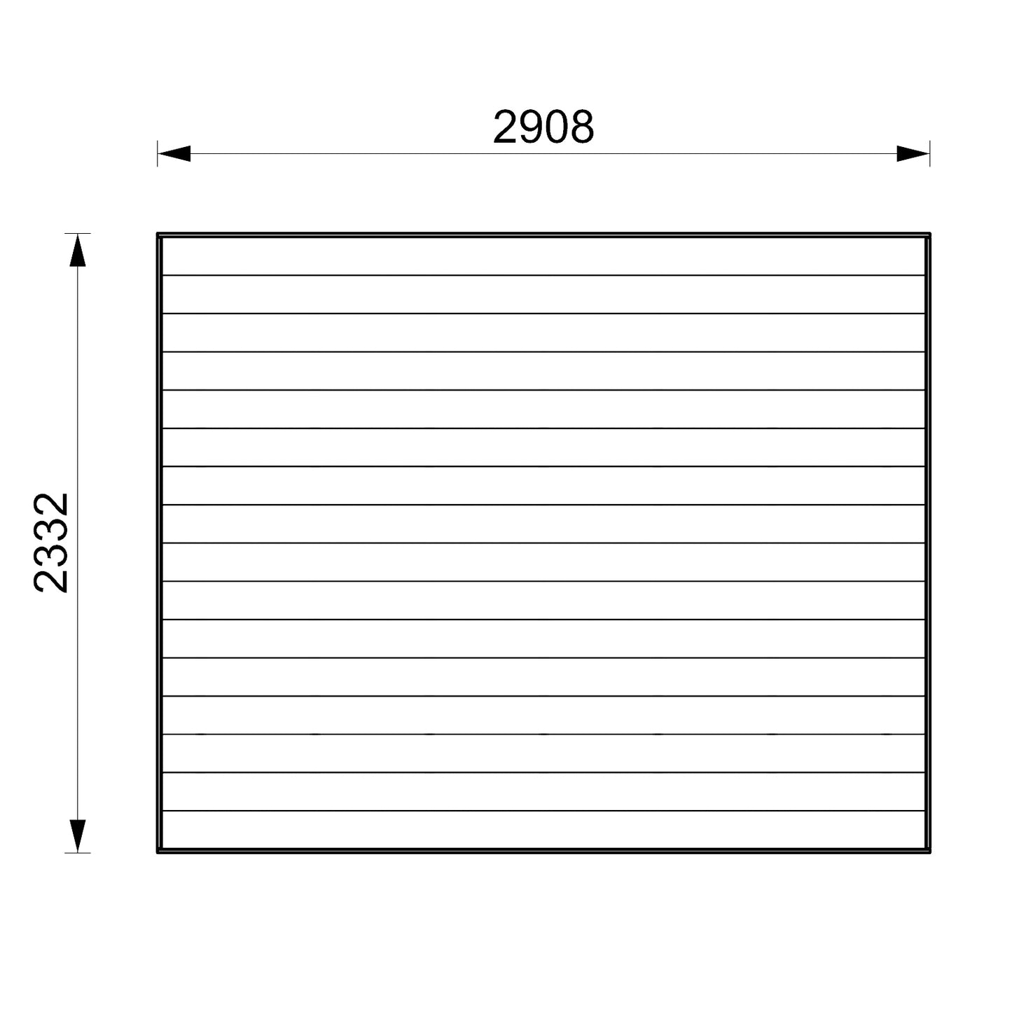 Deck Module: M3024 (approximately 3m x 2.4m)